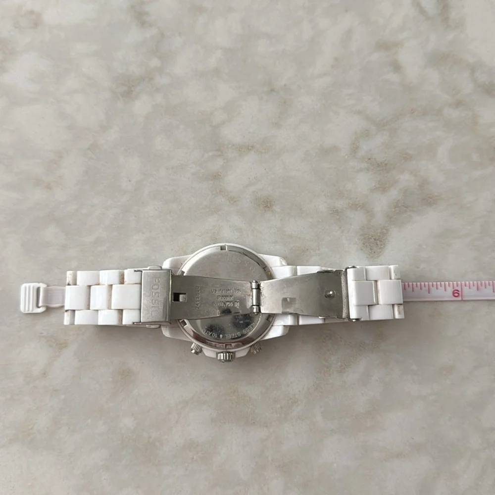 Fossil White Ceramic‎ case watch